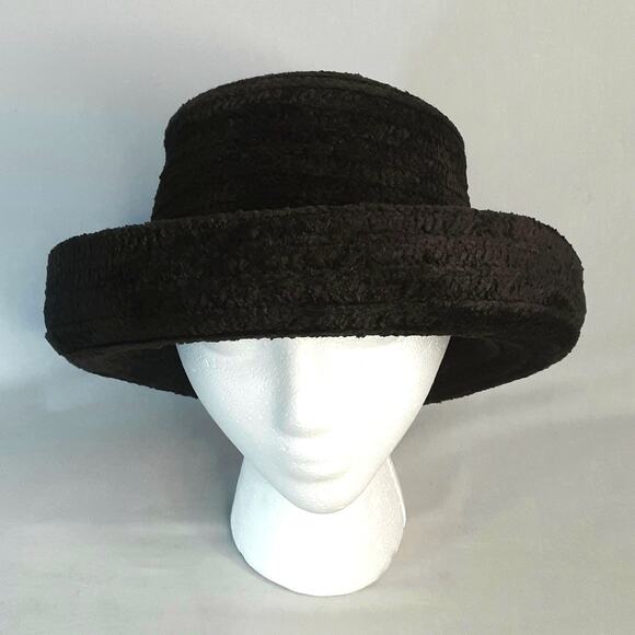 Betmar New York 627 Chenille Dark Brown Curved Brim Hat - Picture 1 of 10